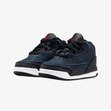 toddler jordan 3 x levi's® "indigo and gym red" (denim/black-sail)