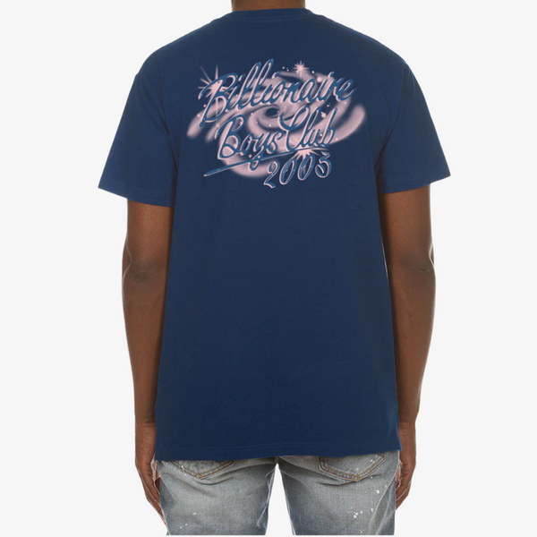 mens billionaire boys club astro s/s tee (navy)