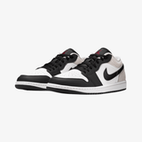 mens jordan 1 low se (black/team red)