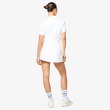 womens sergio tacchini idalia cropped polo (brilliant white)
