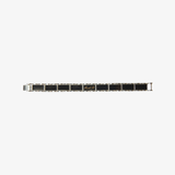 huf fuck it enamel link bracelet (silver)
