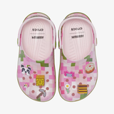 gradeschool crocs minecraft pink classic clog (cherry blossom)