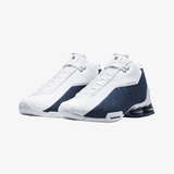 mens nike shox bb4 (white/midnight navy-metallic silver)