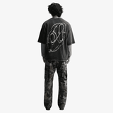 mens nike sportswear s/s tee (black/ice silver/dk smoke grey)