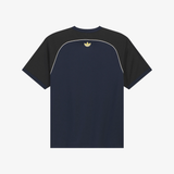 mens adidas x brain dead s/s tee (collegiate navy)