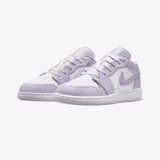 gradeschool jordan 1 low (barely grape/white-violet mist)