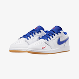 gradeschool jordan 1 low se (white/university red-old royal)