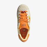 gradeschool adidas x pokemon superstar II (cream white/shock yellow/bold orange)