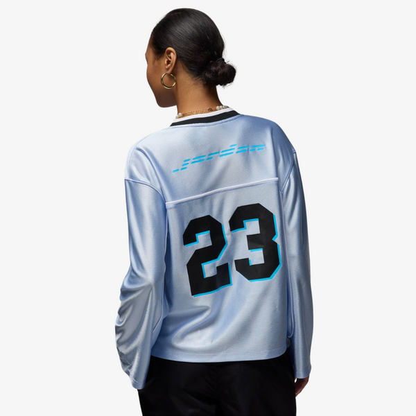 womens jordan l/s jersey (blue)