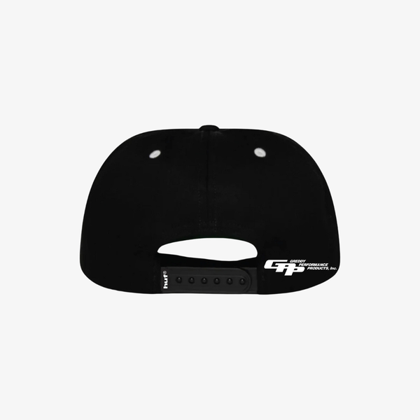 mens huf x greddy team snapback (black)