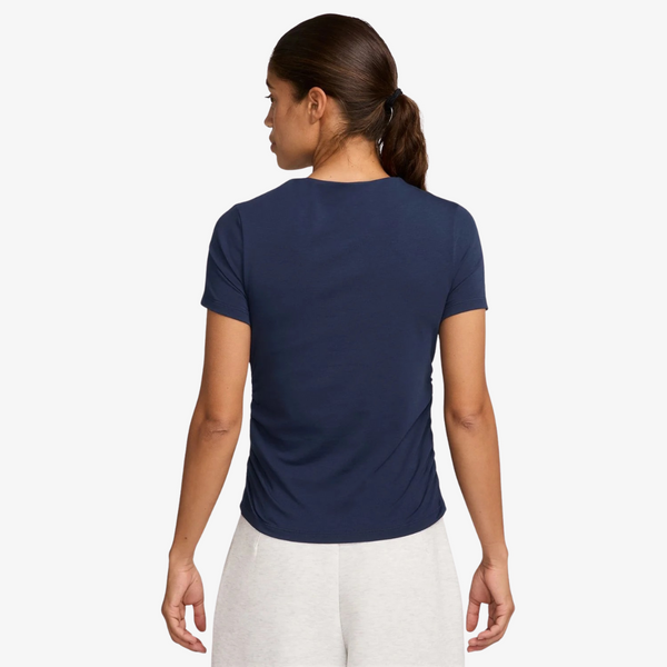 womens nike sportswear s/s chill knit (blue)