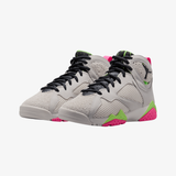 gradeschool jordan 7 retro (phantom/anthracite-lime blast-pink blast)