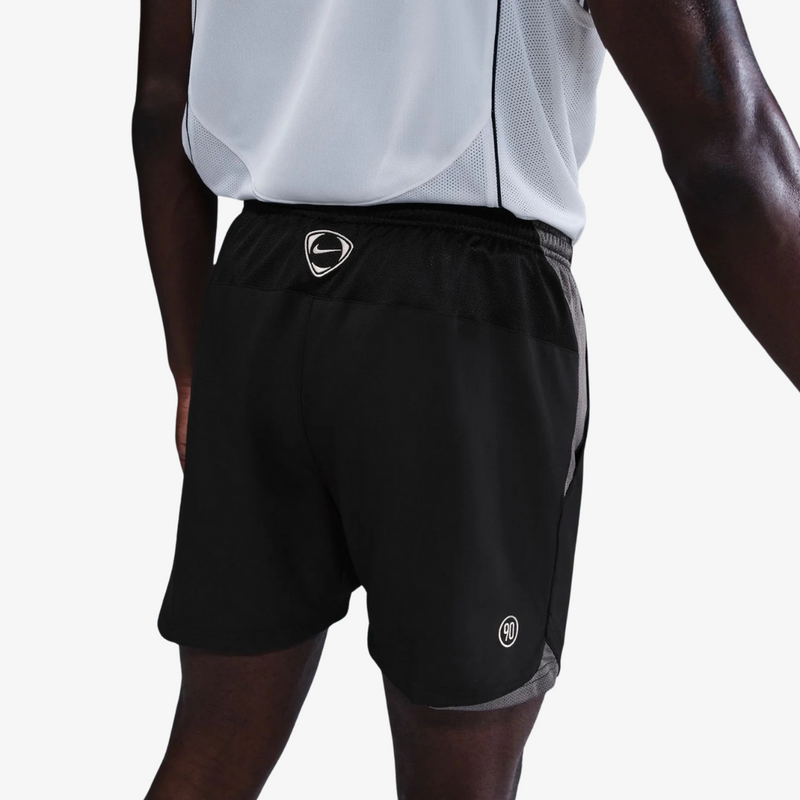 mens nike total 90 dri-fit soccer shorts (black/graphite)