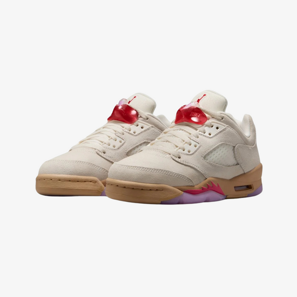 gradeschool jordan 5 retro low (pale ivory)