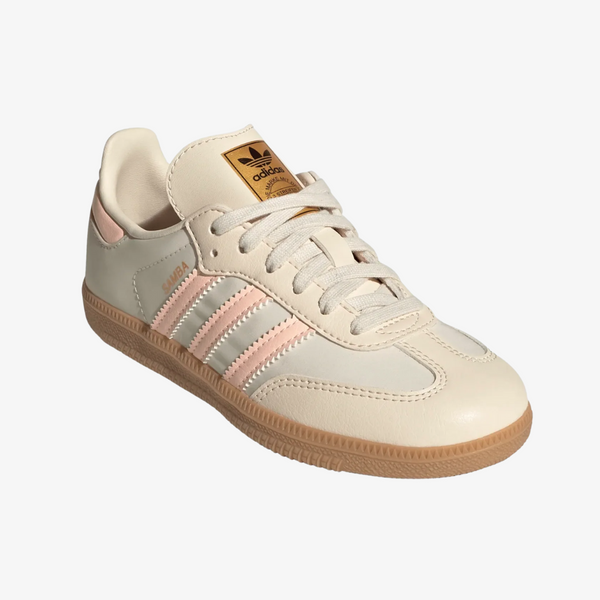 preschool adidas samba og (wonder white/pink)