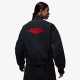 womens jordan renegade rare air jacket (black/red)