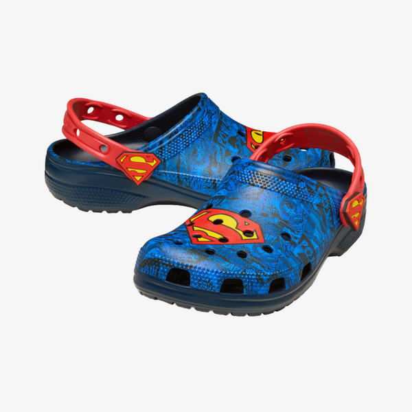 mens crocs x superman classic clog (blue/red)