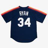 mens mitchell and ness ryan jersey (navy blue/orange)