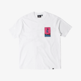 mens parra not listening s/s tee (white)
