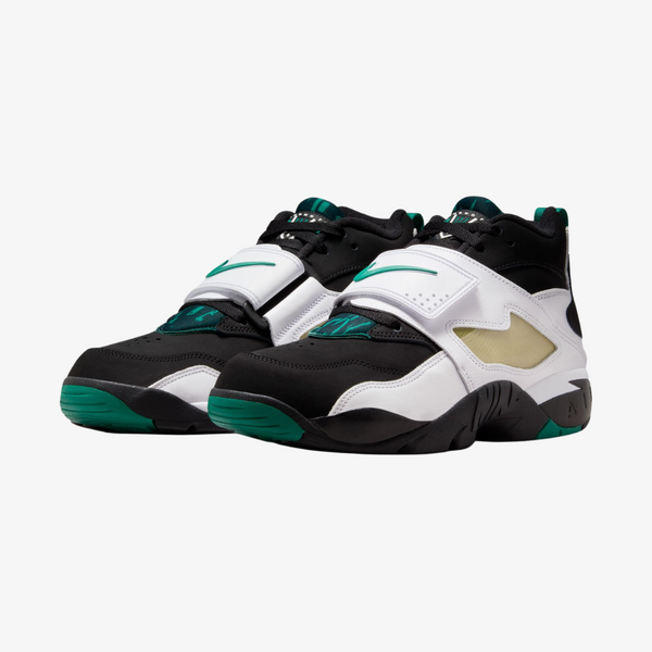 mens nike air diamond turf 93 (black/mystic green)