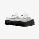 womens jordan mule (summit white/metallic silver)