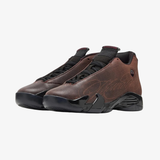 mens mowalola x jordan 14 retro sp (black/burnt red)