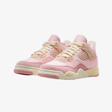 preschool jordan 4 retro (pearl pink/iced carmine)