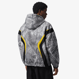 mens jordan brooklyn realtree jacket (white/black/bright citron)