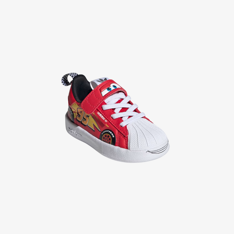 toddler adidas x pixar cars adifom superstar 360 (pure ruby/white)