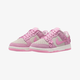 womens nike dunk low se "florette" (pink rise/pink rise-sail)