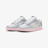 womens nike dunk low lx (photon dust/metallic silver)