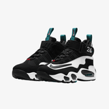 gradeschool nike air griffey max 1 (white/black-fresh water)
