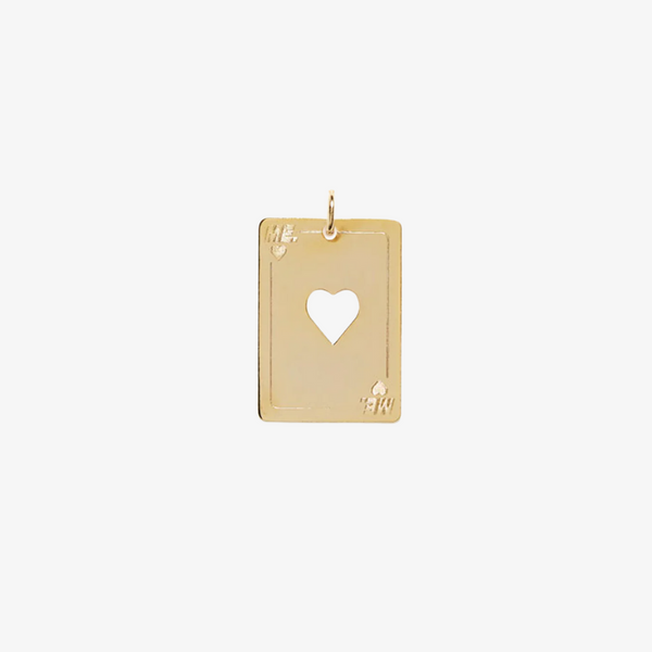 melody ehsani queen of hearts necklace (gold)