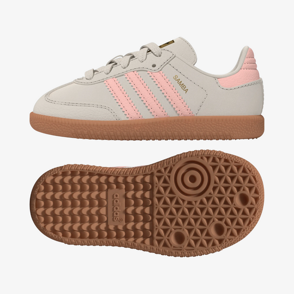 toddler adidas samba og (wonder white/pink)