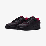 mens nike air force 1 '01 (black/black gym red metallic silver)