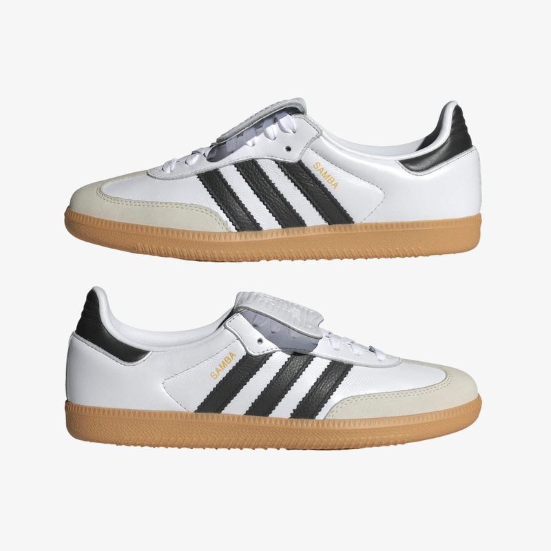 womens adidas samba lt (white/black/gum)