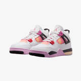 preschool jordan 4 retro (off white/fire pink-anthracite)