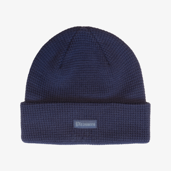 mens pleasures old waffle beanie (dusk)