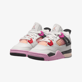 toddler jordan 4 retro (off white/fire pink-anthracite)