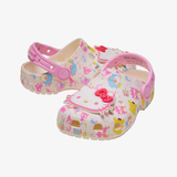 toddler crocs x hello kitty pastel classic clog (white)