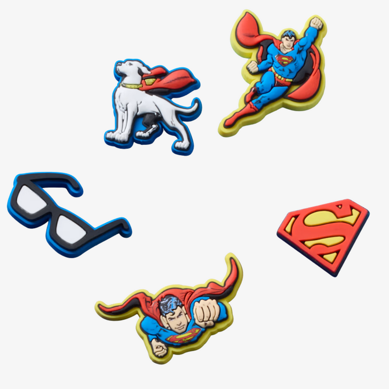 crocs  jibbitz (superman 5 pack)
