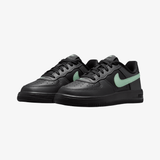 preschool nike air force 1 low lace (black/athracite green)