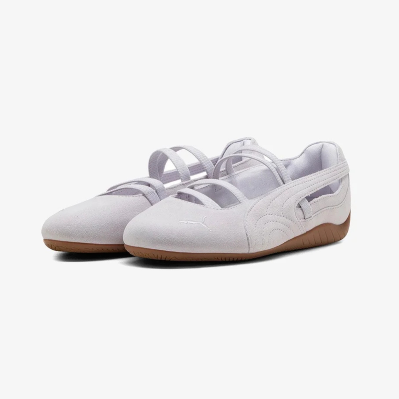 womens puma speedcat ballet sd wns (lavender/pop-green) – Premium