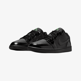 womens jordan 1 low se (black/scream green)
