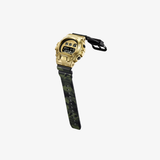 casio g-shock digital 6900 series watch (gold/camo)