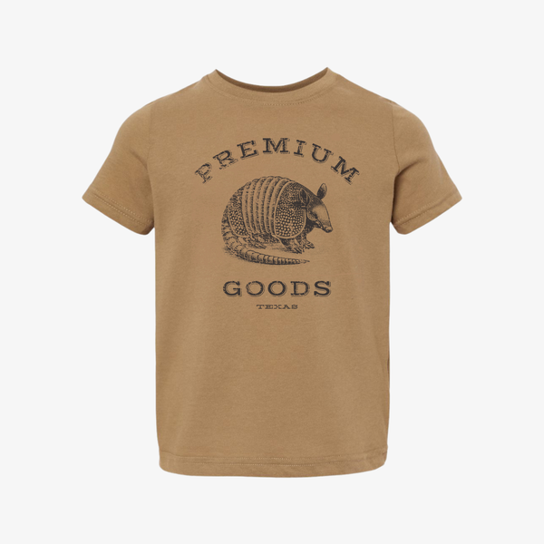 kids premiumgoods. armadillo logo s/s tee (coyote)