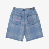 mens pleasures experiment jorts (indigo)