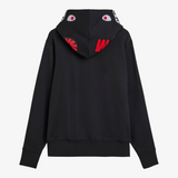 mens adidas x bape full zip shark hoodie (black)
