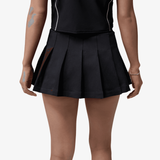 womens jordan brooklyn pleated skirt (black/white)