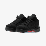 toddler jordan 5 retro (black/black-picante red-glow n the dark)